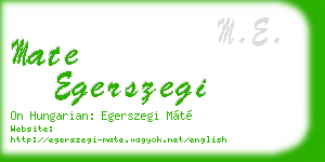 mate egerszegi business card